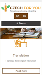 Mobile Screenshot of cztranslation.com